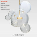 Axyaa Glass Bubble Ball LED Pendant Chandelier for Home Decor Lighting