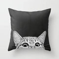 Axyaa Cute Cat Series Pillowcase: Square Office Decorative Cushion Cover