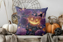 Axyaa Halloween Ghosts Flower Pattern Pillow Cover for Sofa Bedroom Car