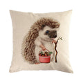 Axyaa Hedgehog Linen Pattern Pillowcase Series