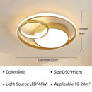 Axyaa LED Ceiling Light: Modern Minimalist Bedroom Chandelier for Living Room, Children's Room