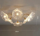 Axyaa Nordic Lotus Glass Pendant Lamp for Modern Luxury Interiors