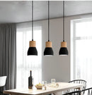 Axyaa Nordic Wood Pendant Lights for Modern Decor in Living Room, Cafe, Bedroom