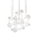 Axyaa Milky White Glass Globes LED Pendant Lights Dining Room Suspension Lamp
