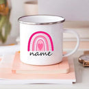 Axyaa Rainbow Enamel Mug for Kids - Personalized Drinkware Gift