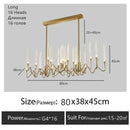 Axyaa Crystal Pendant Lamp: Elegant Bubble LED Chandelier for Home, Restaurant, Living Room, Bedroom