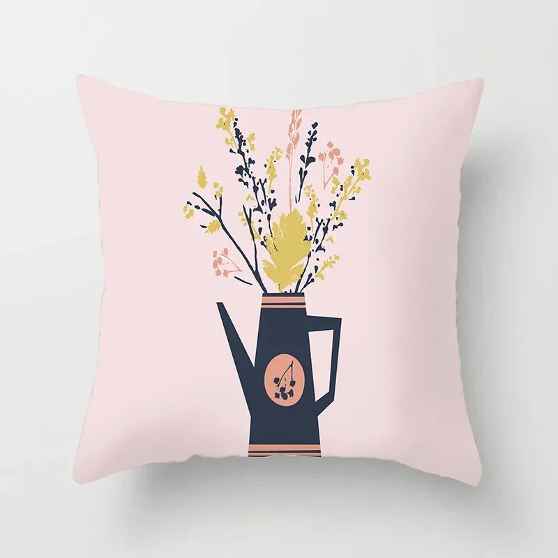 Axyaa Autumn Cartoon Pillowcase 45X45CM for Home Sofa Decor