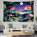 Axyaa Bohemian Mushroom Forest Tapestry - Bedroom & Living Room Wall Decor