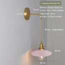 Axyaa Nordic Ceramic Pendant Light Brass Vintage Adjustable Hanging Light
