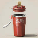 Axyaa Double-Walled Stainless Steel Coffee Cup - Insulated Leak-proof Tumbler