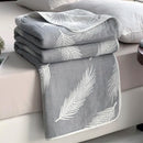 Axyaa Cotton 6-Layer Yarn Quilt - Soft and Cozy Gauze Blanket - Nap Blanket