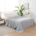 Axyaa Velvet Plush Fleece Blanket - Solid Color Velour Design