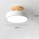 Axyaa Wood Iron Art Chandelier for Modern LED Ceiling Light in Living Room