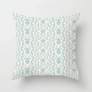 Modern Geometry Print Pillow Case for Home Decor by Axyaa - Mint Green Pillow Cover