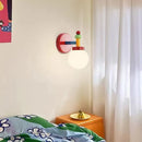 Axyaa Glass Ball Pendant Light: Nordic Macaron Color Design for Kids’ Room and Bedroom