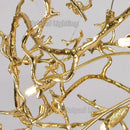 Axyaa Luxe Crystal Chandelier - Modern All-Copper Tree Lamp