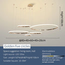 Axyaa Modern LED Pendant Lights, Chrome/Gold Plated, 85-265V, For Dining Room Living Room Kitchen