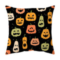 Axyaa Halloween Dark Pumpkin Print Pillowcase Home Cushion Cover - 2023 Collection