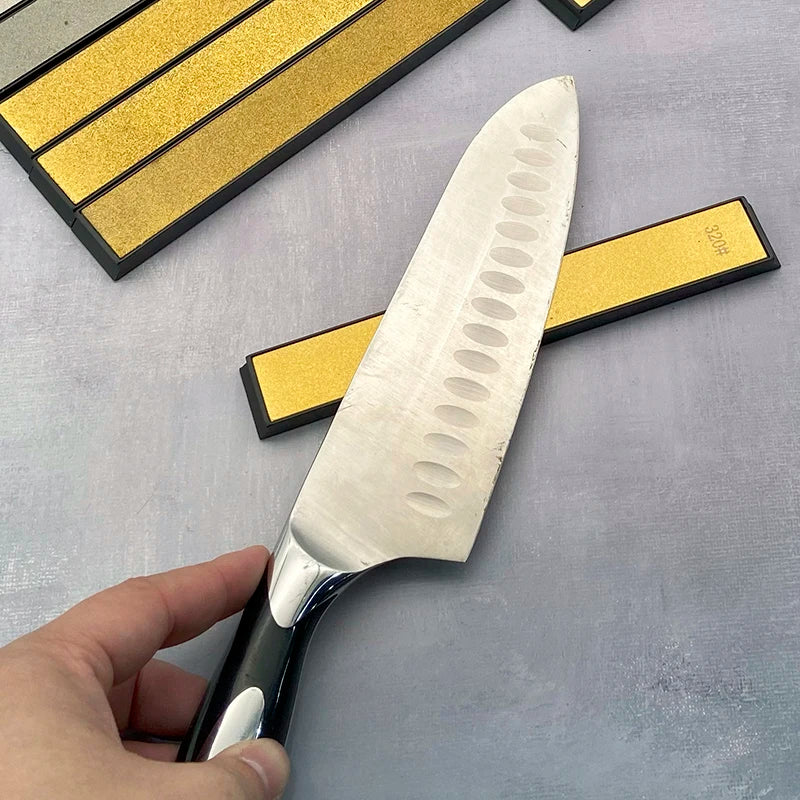 Axya Titanium Diamond Sharpening Stones Set - 80 to 1600 Grit