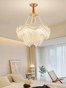 Axyaa French Crystal Hanging Light: Modern Luxury for Living, Dining, Bedroom