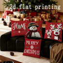 Cute Christmas-themed Axyaa Pillow Covers for Sofa, Bedroom, Car - Rectangular Cushion