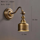 Axyaa Full Copper Wall Lamp: Luxury Bedroom Lighting for Elegant Decor