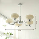 Axyaa Modern Glass Chandelier - Nordic Retro Design, Led Hanging Lamp