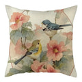 Magpie Print Cushion Cover by Axyaa: Decorative Flora & Fauna Pillowcase for Home