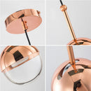 Axyaa Crystal Dora Pendant Light - Modern Round Lamp for Bedroom and TV Wall