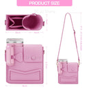 Axyaa Crossbody Bag for Stanley Cup 40 oz Bottle with Adjustable Strap