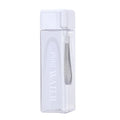 Axyaa Square Water Bottle: Portable Leak Proof Sport Drinkware, Candy Color, for Home, Gym
