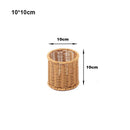 Axyaa Handwoven Rattan Wicker Serving Baskets for Bread Fruit Vegetables - 7 Styles