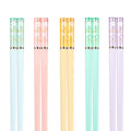 Axyaa Amber Sakura Pattern Chopsticks Set - 5 Pairs