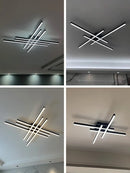 Axyaa LED Black Chandelier Ceiling Lamp Set for Master & Guest Bedroom, Living Room