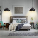 Axyaa Retro Industrial Black Ceiling Pendant Lamp Bar Decorative Light