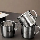 Axyaa 300ml Stainless Steel Coffee Cup with Handle and Scale