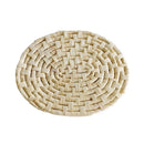 Axyaa Oval Straw Woven Table Mat, Insulation Placemat & Anti-Scalding Mat