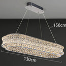 Axyaa Crystal Chandelier Pendant Light for Living & Dining Room in Luxury Style