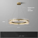 Axyaa Gold Pendant Lights - Glass Art Collection with Dimmable LED