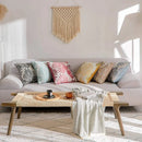 Axyaa Leaf Jacquard Couch Pillow Cover