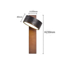 Axyaa Natural Black Stone LED Wall Lamp for Modern Interior Decoration