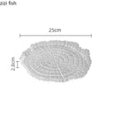 Axya Irregular Shape Glass Dinner Plates for Cooking and Serving