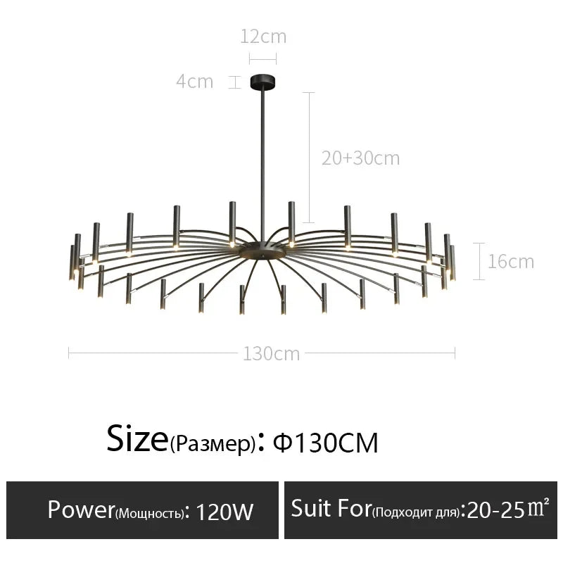 Axyaa Nordic Restaurant Pendant Light Modern LED Suspension Lamp