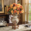 Axyaa Resin Vase Decor for High-End Living Room, TV Cabinet - Simulated Flower Arrangement