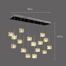 Axyaa LED chandelier Ceiling pendant light decorative dining room interior lighting