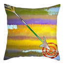 Sword Target Pattern Cushion Cover 45X45cm by Axyaa - Realistic Art Print Home Decor Pillowcase