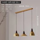 Axyaa Metal Wood Pendant Light: Modern Nordic Artistic Dining Room Lamp