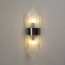 Axyaa Crystal Wall Lamp for Living Room Bedroom TV Background Sconce