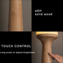 Axyaa Dark Wood Floor Lamp Classic Luxury Home Decor Standard Light Office Bedside Standing Lamp