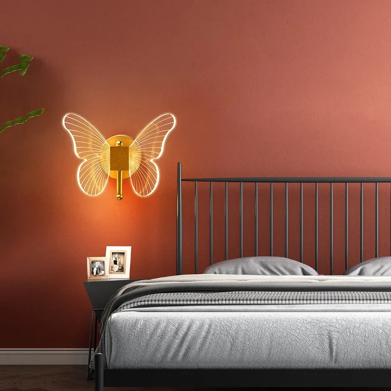 Axyaa Butterfly LED Wall Lamp Indoor Lighting Fixture Sconces